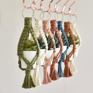 Cesta colgante tejida a mano para plantas - nexbuy.com.mx