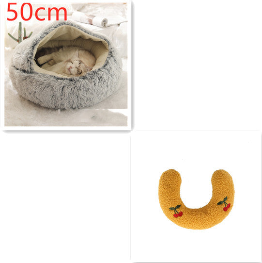 Cama Redonda 2 en 1 para Perros y Gatos - nexbuy.com.mx