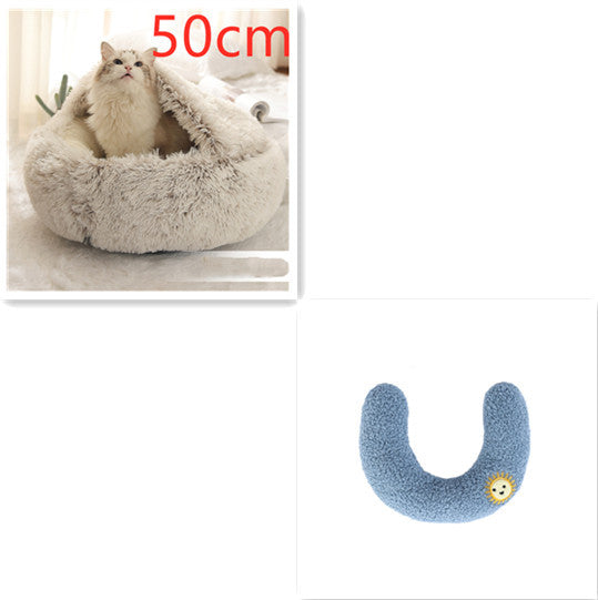 Cama Redonda 2 en 1 para Perros y Gatos - nexbuy.com.mx