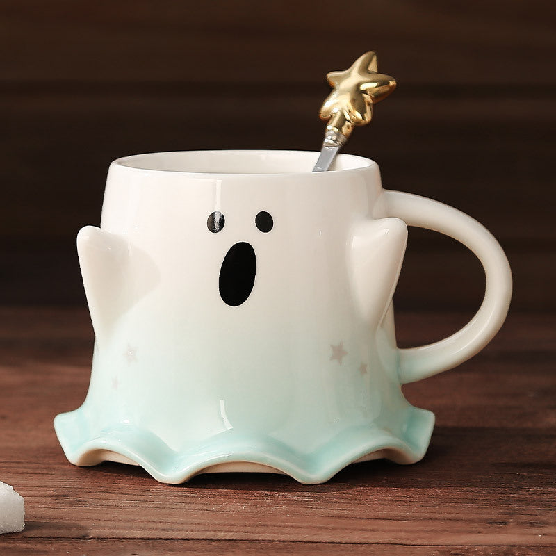 Taza de cerámica con fantasma bonito - nexbuy.com.mx