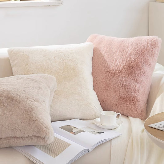 Almohada de Cama y Cojín de Sofá con Funda de Felpa - Comodidad y Estilo - nexbuy.com.mx
