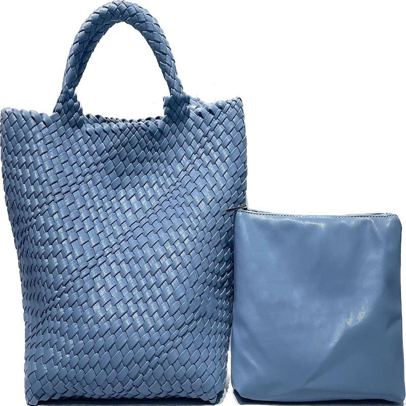 Bolso de gran capacidad tejido a mano para mujer - nexbuy.com.mx