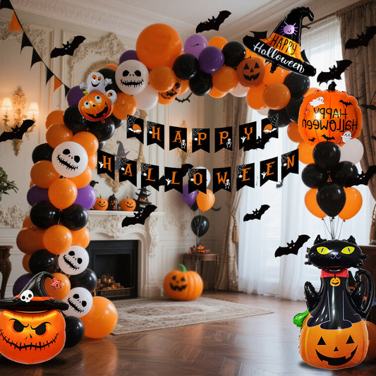 Set de globos con bandera colgante para  decoración para fiestas - nexbuy.com.mx