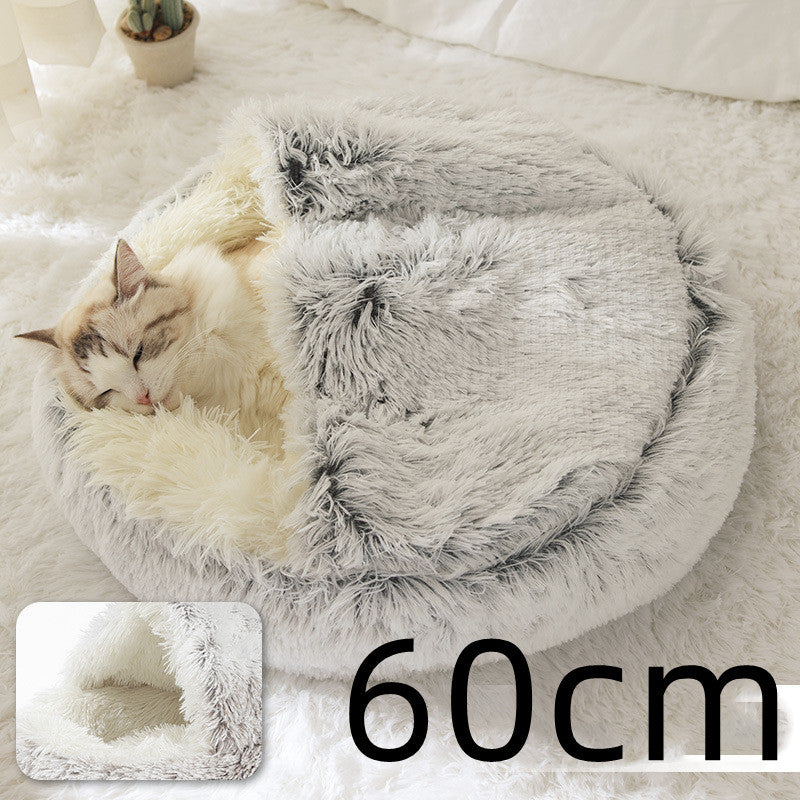 Cama Redonda 2 en 1 para Perros y Gatos - nexbuy.com.mx