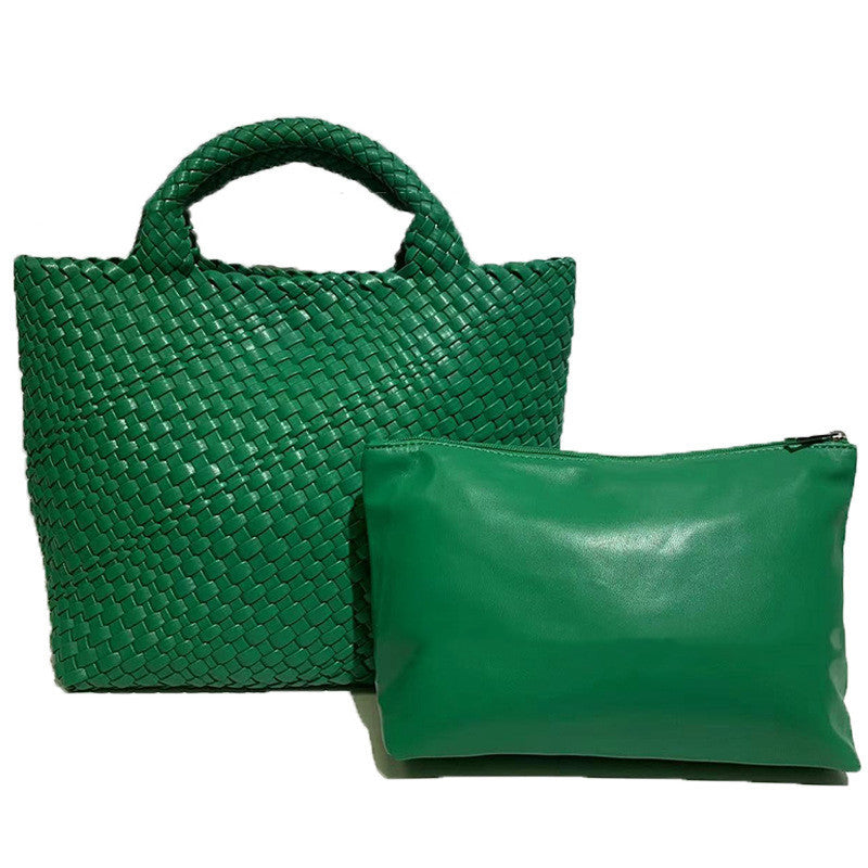 Bolso de gran capacidad tejido a mano para mujer - nexbuy.com.mx