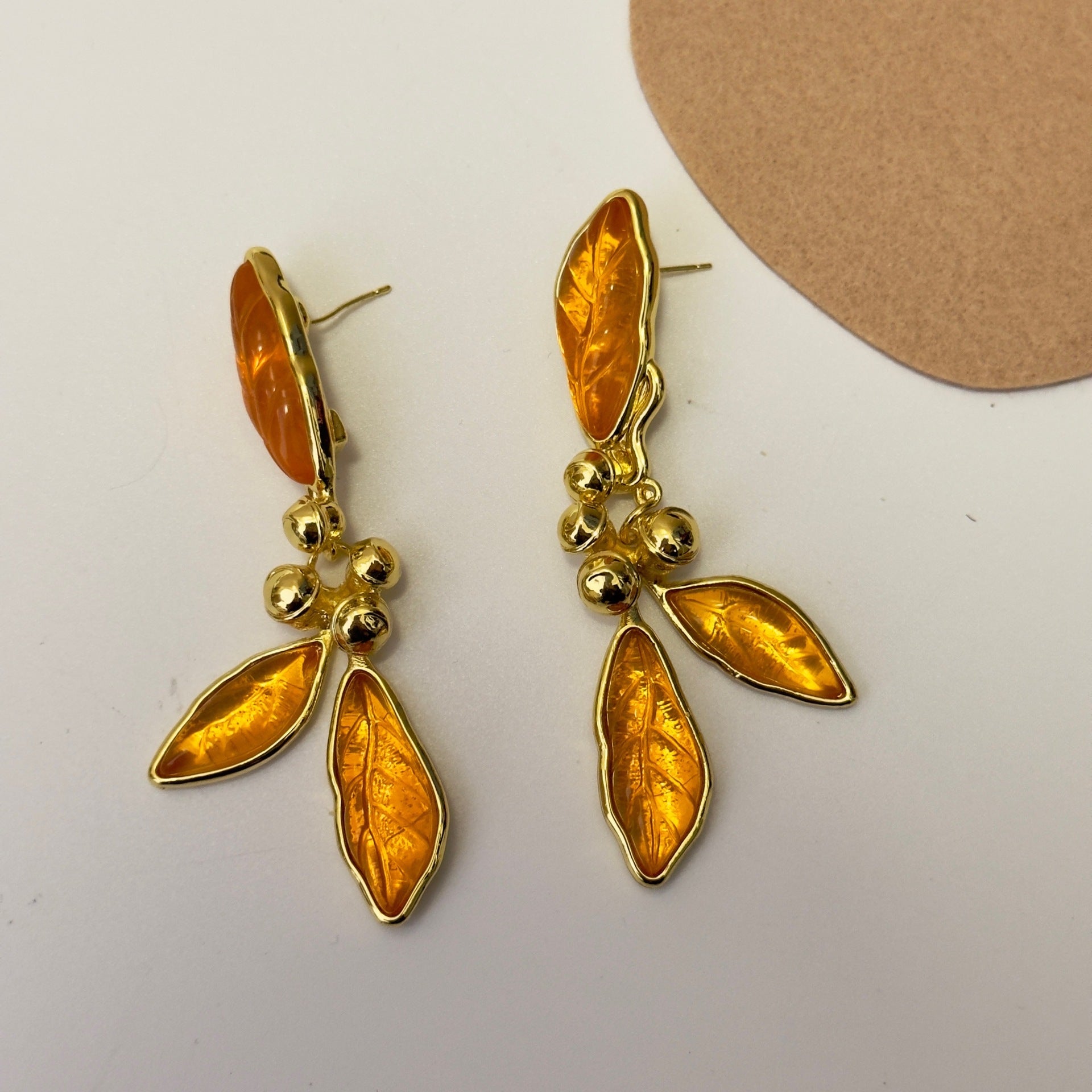 Aretes de Flor y Hojas para Mujer - nexbuy.com.mx