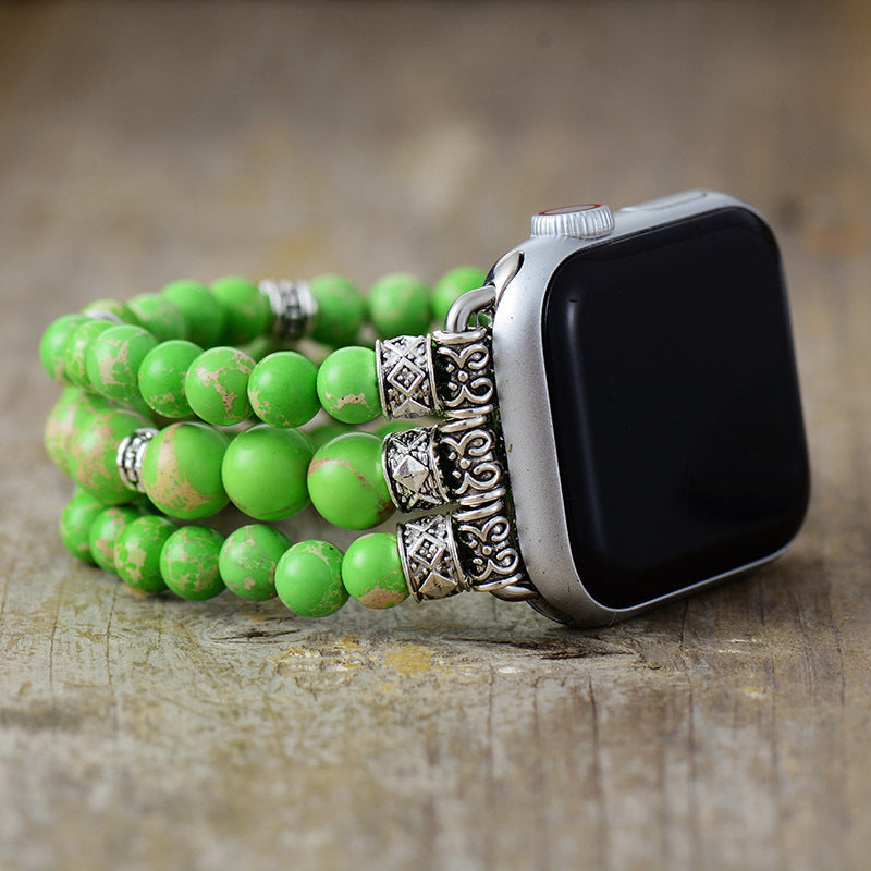 Pulsera Elástica de 7 Colores Hecha a Mano para Reloj Inteligente - Compatible con Apple Watch y Samsung - nexbuy.com.mx