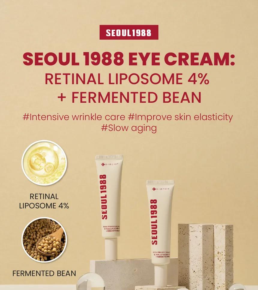 Crema KSECRET - SEÚL 1988: Liposoma de retina al 1% + Arroz fermentado