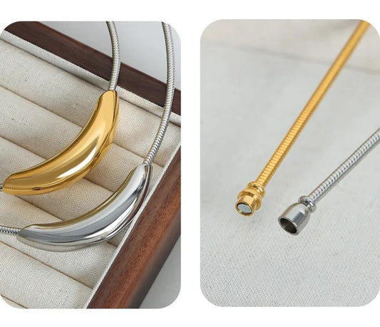 Gargantilla Estilo Clásico plateada