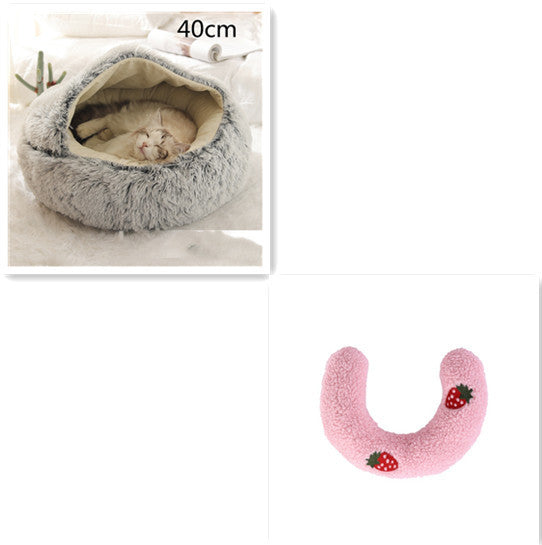 Cama Redonda 2 en 1 para Perros y Gatos - nexbuy.com.mx