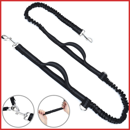 Correa de Entrenamiento Manos Libres con Bolso de Cintura para Perros - nexbuy.com.mx