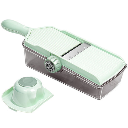 Cortadora de verduras, trituradora de papas y ralladora de frutas multifuncional con mango - nexbuy.com.mx