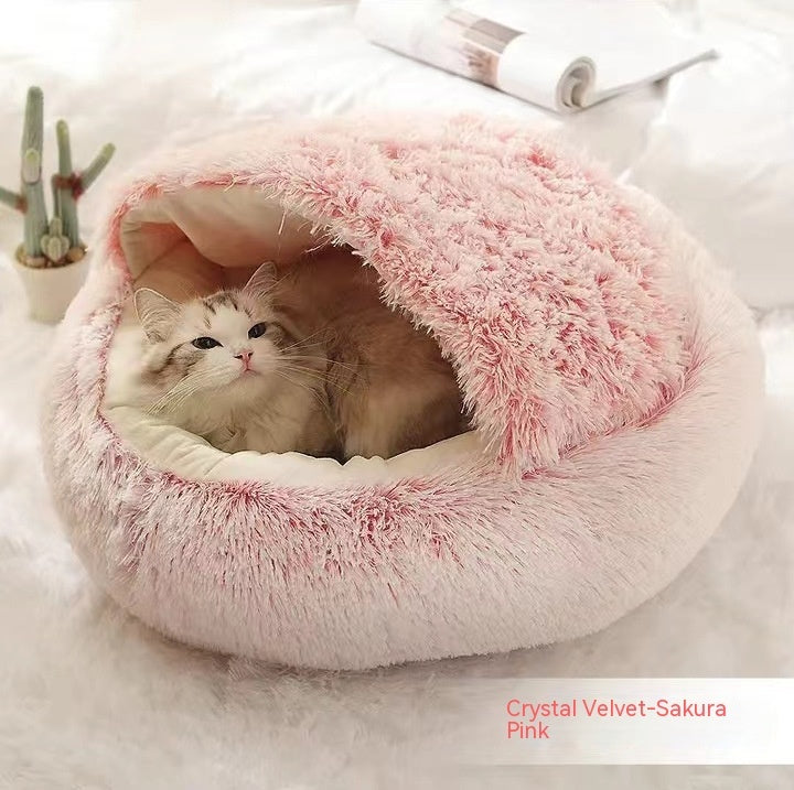 Cama Redonda 2 en 1 para Perros y Gatos - nexbuy.com.mx