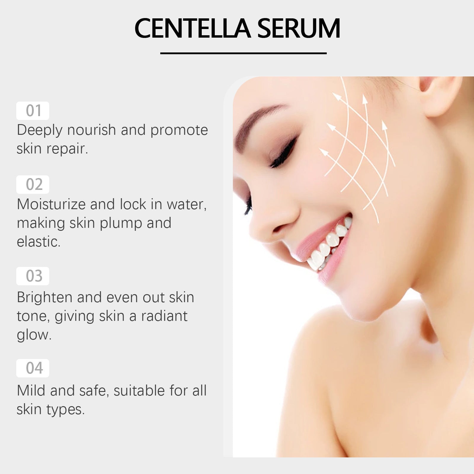 Solución de Cuidado Reafirmante Hidratante de Piel Centella Asiática - nexbuy.com.mx