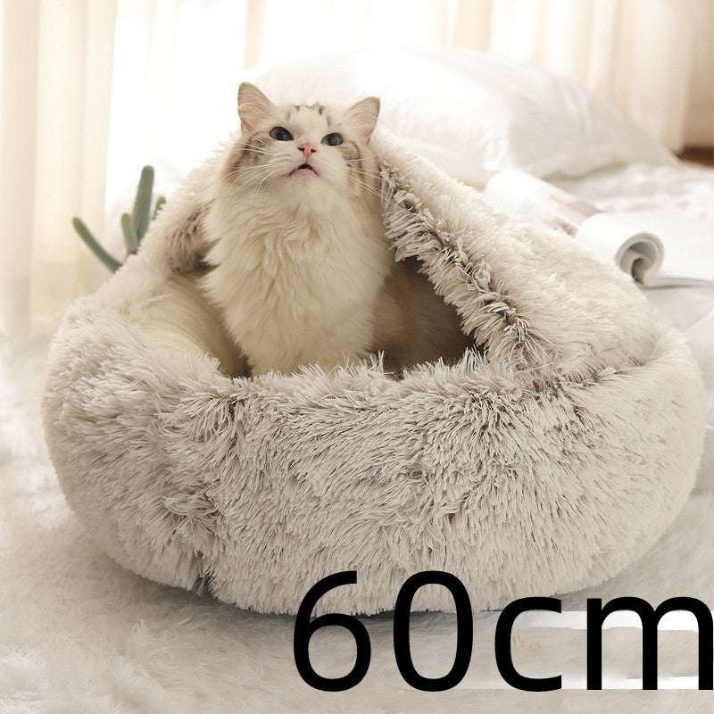 Cama Redonda 2 en 1 para Perros y Gatos - nexbuy.com.mx