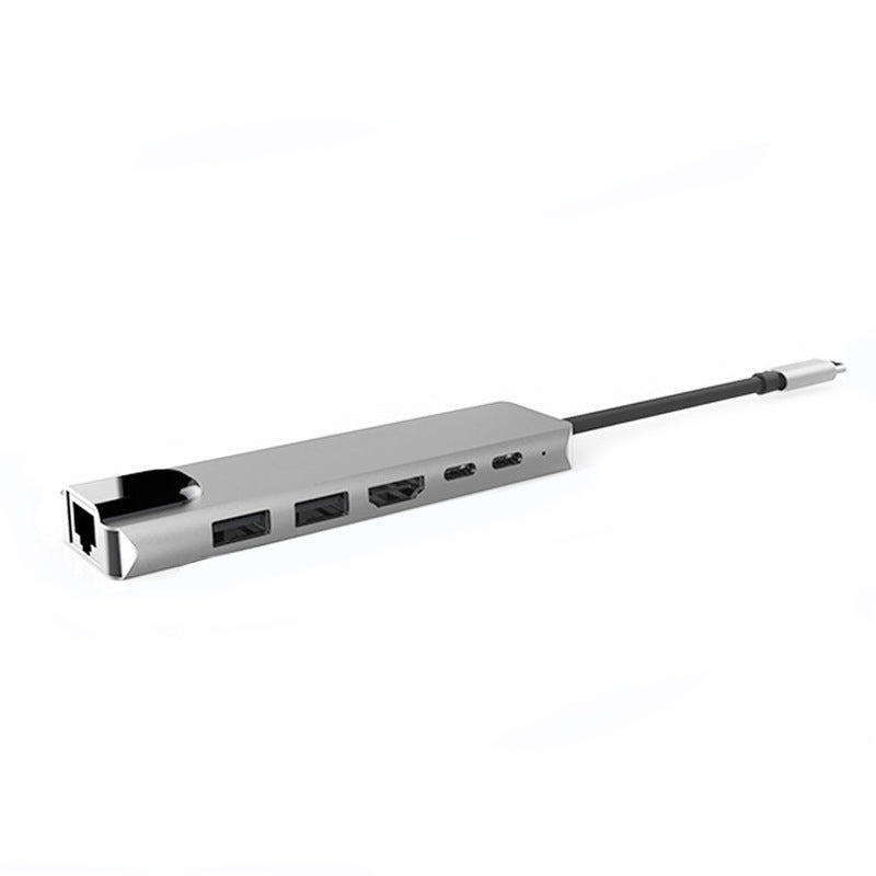 Hub 6 en 1 para Laptop – Conectividad Compacta y Eficiente - nexbuy.com.mx