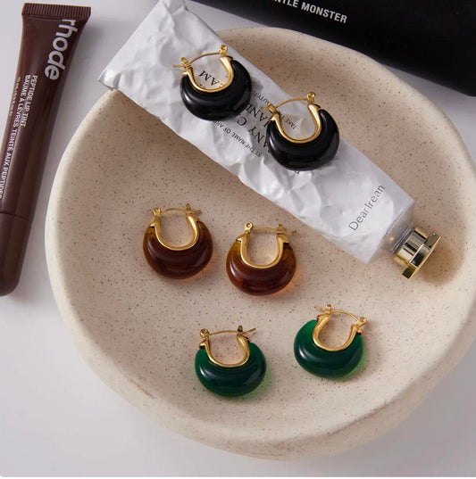 Pendientes De Estilo Vintage verdes