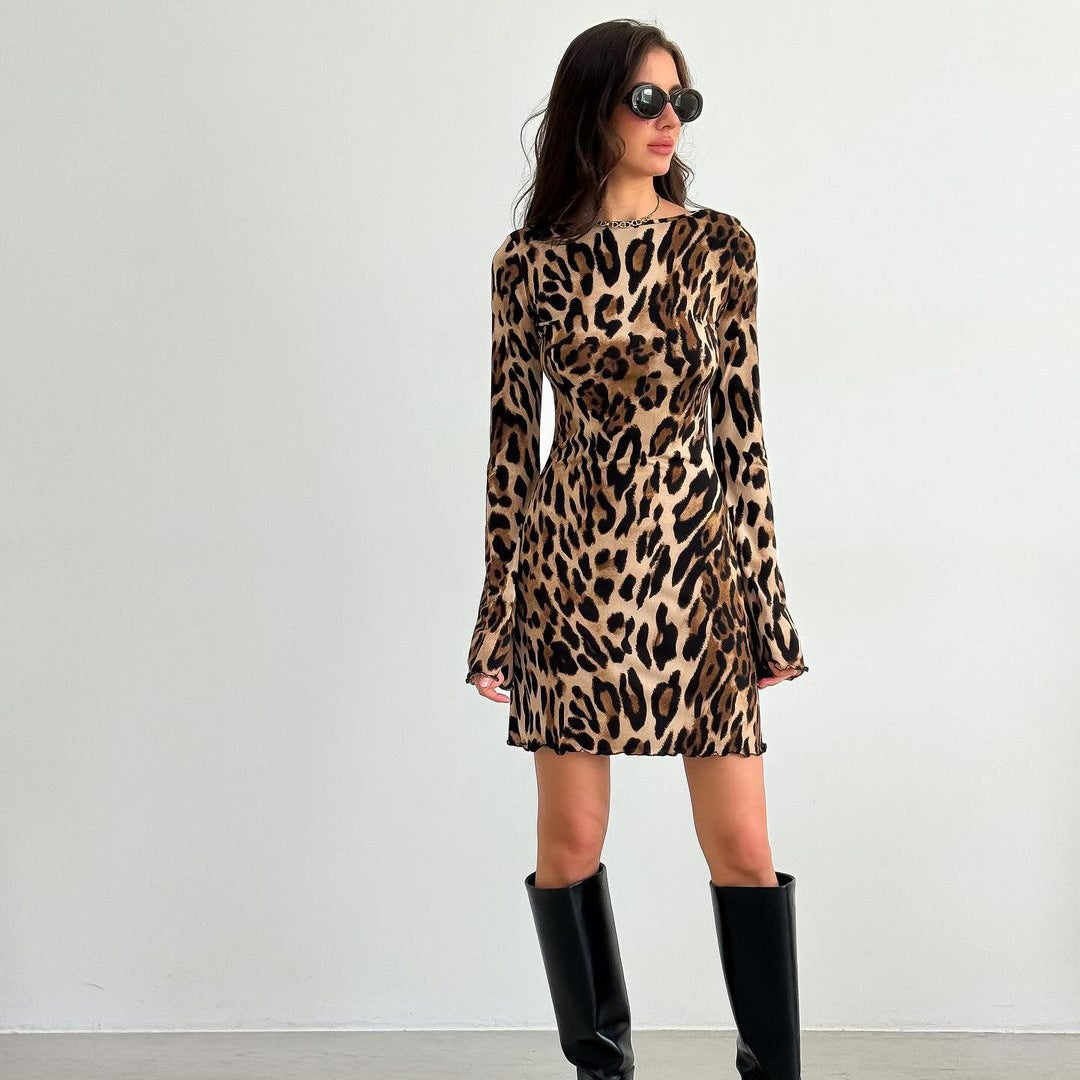 Vestido Leopardo de Denim Silk - nexbuy.com.mx