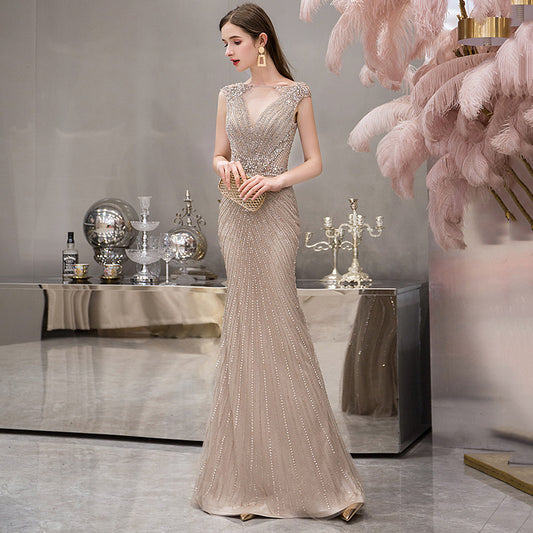 Elegante vestido de noche largo