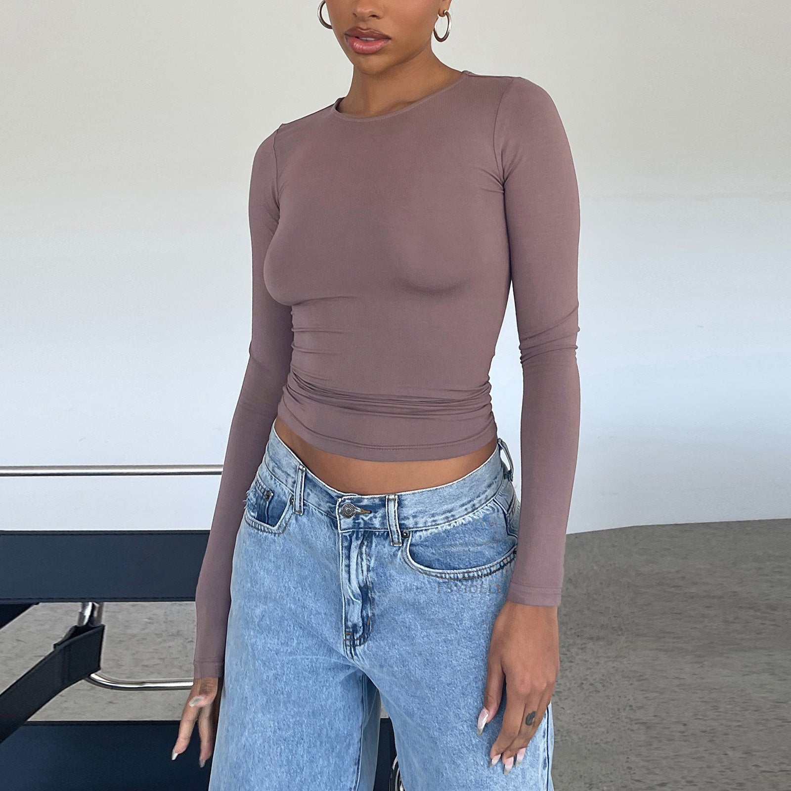 Jersey Fit Slim Casual en colores sólidos - nexbuy.com.mx