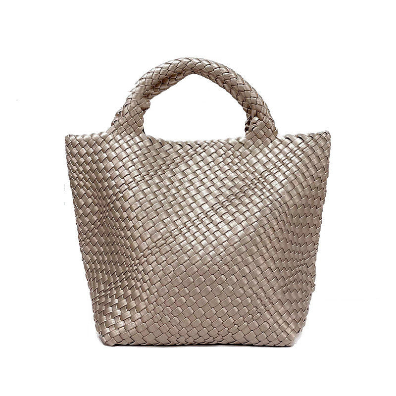 Bolso de gran capacidad tejido a mano para mujer - nexbuy.com.mx