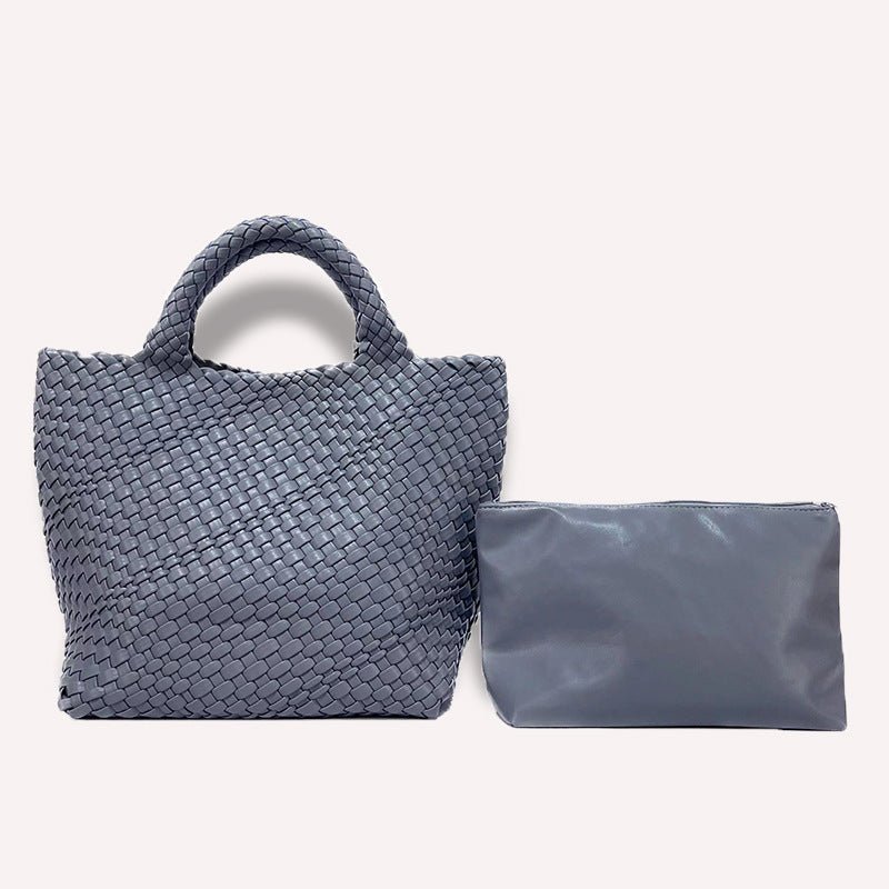 Bolso de gran capacidad tejido a mano para mujer - nexbuy.com.mx