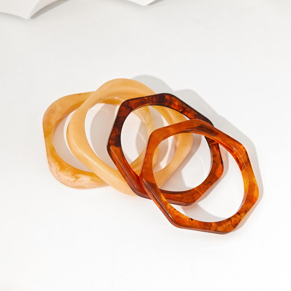 Brazaletes de acrílico color sólido