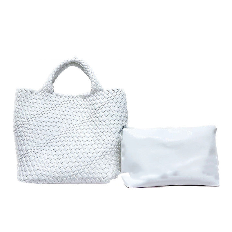 Bolso de gran capacidad tejido a mano para mujer - nexbuy.com.mx