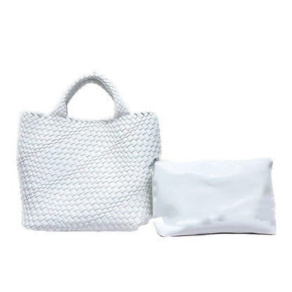 Bolso de gran capacidad tejido a mano para mujer - nexbuy.com.mx