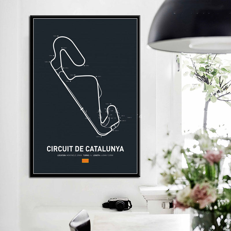 Póster en Lienzo de Circuito de Fórmula 1 – Estilo y Pasión en Cada Detalle - nexbuy.com.mx