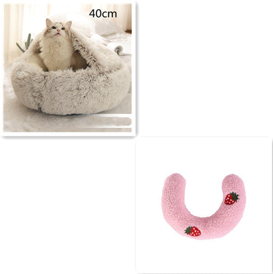 Cama Redonda 2 en 1 para Perros y Gatos - nexbuy.com.mx