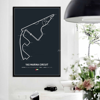 Póster en Lienzo de Circuito de Fórmula 1 – Estilo y Pasión en Cada Detalle - nexbuy.com.mx