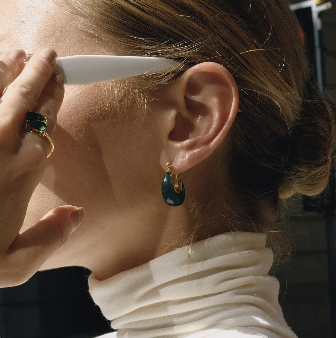 Pendientes De Estilo Vintage verdes