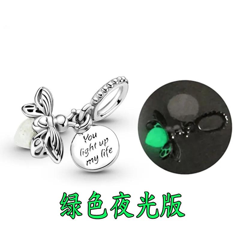 Luciérnaga Accesorios de joyería Charm plateada