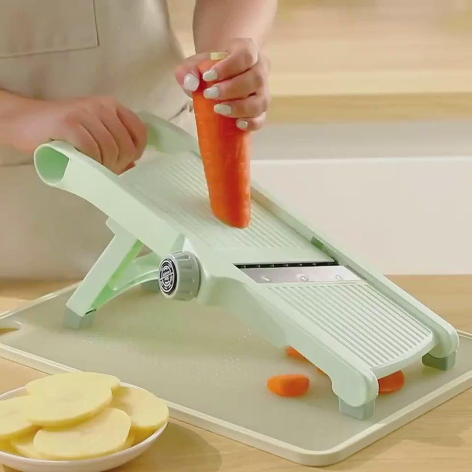 Cortadora de verduras, trituradora de papas y ralladora de frutas multifuncional con mango - nexbuy.com.mx