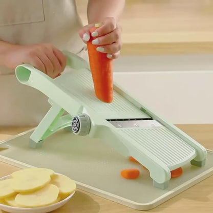 Cortadora de verduras, trituradora de papas y ralladora de frutas multifuncional con mango - nexbuy.com.mx