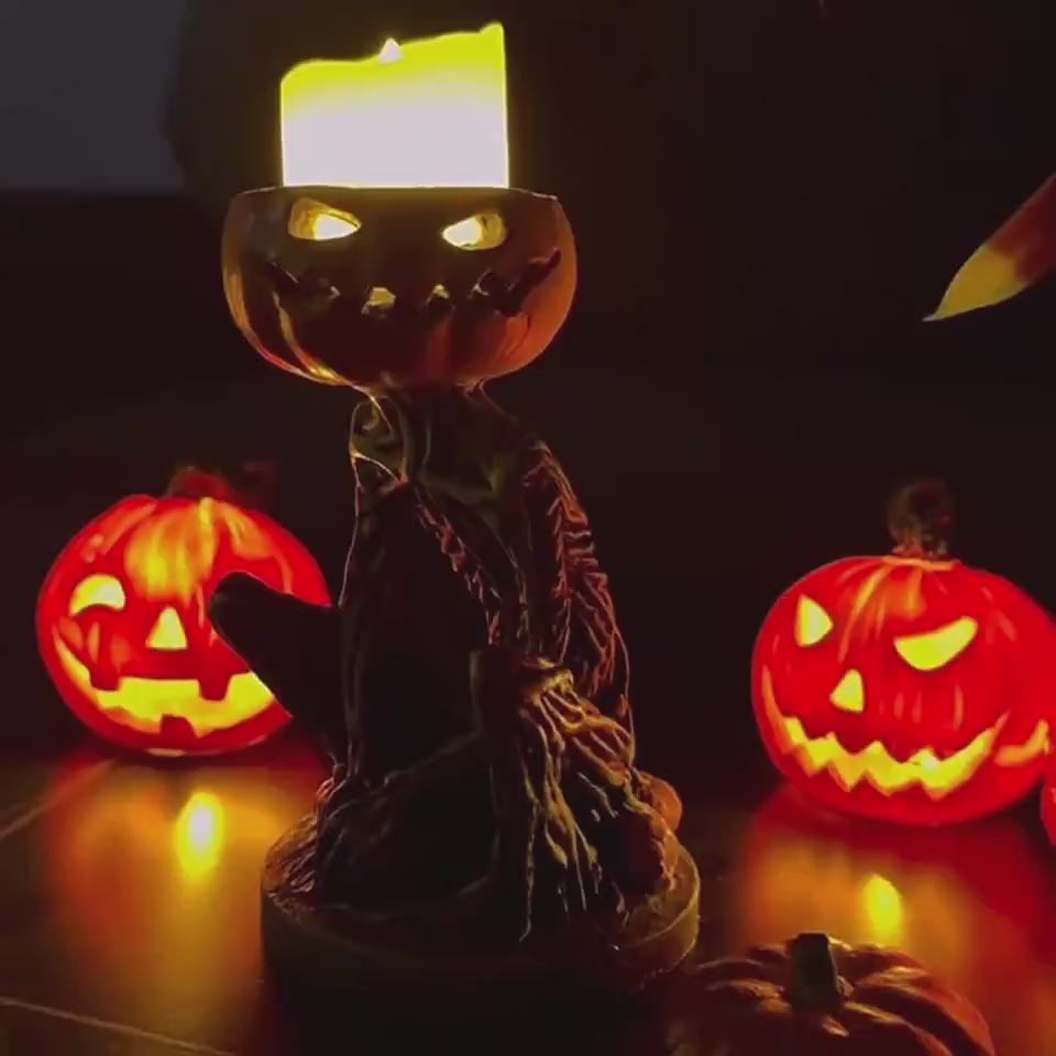 Decoraciones de resina para velas con forma de calabaza - nexbuy.com.mx