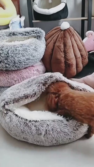 Cama Redonda 2 en 1 para Perros y Gatos - nexbuy.com.mx