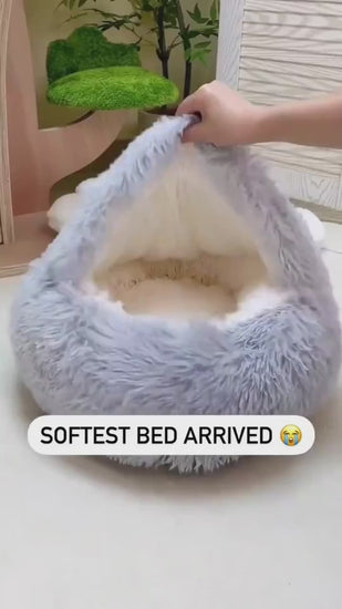 Cama Redonda 2 en 1 para Perros y Gatos - nexbuy.com.mx