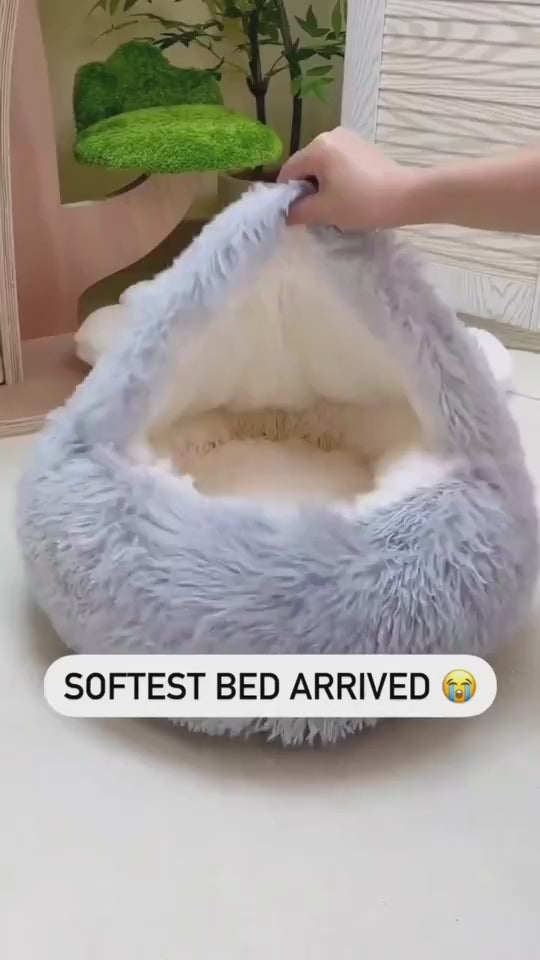 Cama Redonda 2 en 1 para Perros y Gatos - nexbuy.com.mx