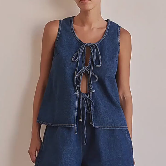 Blusa de Mezclilla para Mujer en Colores Modernos - Fashion Summer - nexbuy.com.mx