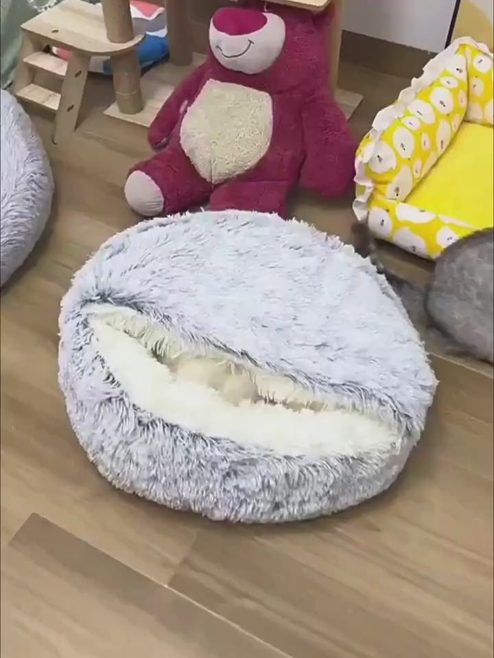 Cama Redonda 2 en 1 para Perros y Gatos - nexbuy.com.mx