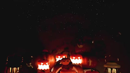 Pequeña lámpara LED nocturna plegable con forma de calabaza para fiesta de Halloween - nexbuy.com.mx